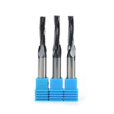 روتر برش رزوه کاربید جامد سیمانی دقیق 3 دندانه فرز CNC
